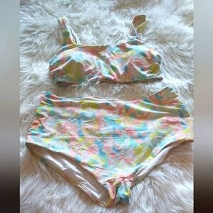 Victoria Secret Sporty Floral Bikini Set Sz-XL